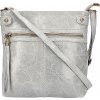 Made In Italy kožená kabelka 727 šedá