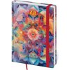 Diár Vario denný A5 14,3x20,5 cm s gumičkou Kaleidoscope 2026 Diár Vario denný A5 14,3x20,5 cm s gumičkou Kaleidoscope 2026