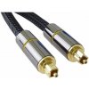 PremiumCord Optický audio kabel Toslink, OD:7mm, Gold-metal design + Nylon 0,5m kjtos7-05 PremiumCord Optický audio kabel Toslink, OD:7mm, Gold-metal design + Nylon 0,5m kjtos7-05