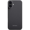 Pitaka MagEZ 5 kryt so vzorom karbónových vlákien a MagSafe pre iPhone 16 Plus - šedý KI1601MA