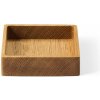 Lind Dna Dekoratívny drevený úložný box v prírodnej farbe 11 x 11 x 3 cm Square S