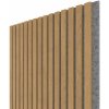 Wall Concept akustický panel Dub rustic, sivý filc + MDF, 2750 x 604 x 21 mm 1,66m²