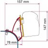 Adaptér Fiamma Kit F43van pre VW T5/T6 so zdvíhacou strechou 071/734 Adaptér Fiamma Kit F43van pre VW T5/T6 so zdvíhacou strechou 071/734