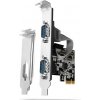 AXAGON PCEA-S2N, PCIe radič - 2x sériový port (RS232) 250 kbps, vrátane LP PCEA-S2N AXAGON PCEA-S2N, PCIe radič - 2x sériový port (RS232) 250 kbps, vrátane LP PCEA-S2N