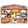 Tender Leaf Toys domáce zvieratká na poličke 39 ks Farmyard set