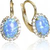 GOLDIE Zlaté náušnice s modrým opálom LEA1216.TR GOLDIE Zlaté náušnice s modrým opálom LEA1216.TR