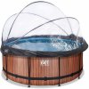 Bazén s krytom a pieskovou filtráciou Wood pool Exit Toys kruhový oceľová konštrukcia 360*122 cm hnedý od 6 rokov Bazén s krytom a pieskovou filtráciou Wood pool Exit Toys kruhový oceľová konštrukcia 360*122 cm hnedý od 6 rokov