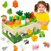 Drevená Hračka Na Triedenie Edukačná hračka Mrkvy Montessori Puzzle Drevená Hračka Na Triedenie Edukačná hračka Mrkvy Montessori Puzzle