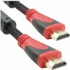DeTech Pletený propojovací HDMI - HDMI - 5m HQ DeTech Pletený propojovací HDMI - HDMI - 5m HQ