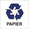 Nálepka na odpadové kontajnery 15x15 cm - PAPIER 100 ks Nálepka na odpadové kontajnery 15x15 cm - PAPIER 100 ks