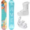 Raven Anna snowboard + Raven S230 White viazanie + Raven Pearl white topánky - 142 cm + vázání S/M (EU 37-42) Raven Anna snowboard + Raven S230 White viazanie + Raven Pearl white topánky - 142 cm + vázání S/M (EU 37-42)