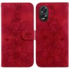 Peňaženkové kožené puzdro Lily na Oppo A38 - Červená Peňaženkové kožené puzdro Lily na Oppo A38 - Červená