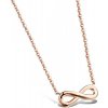 Troli Ružovo pozlátený oceľový náhrdelník Nekonečno KNS-271