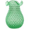 Váza 20cm - Hobnail - Ananás - uránový beryl Váza 20cm - Hobnail - Ananás - uránový beryl