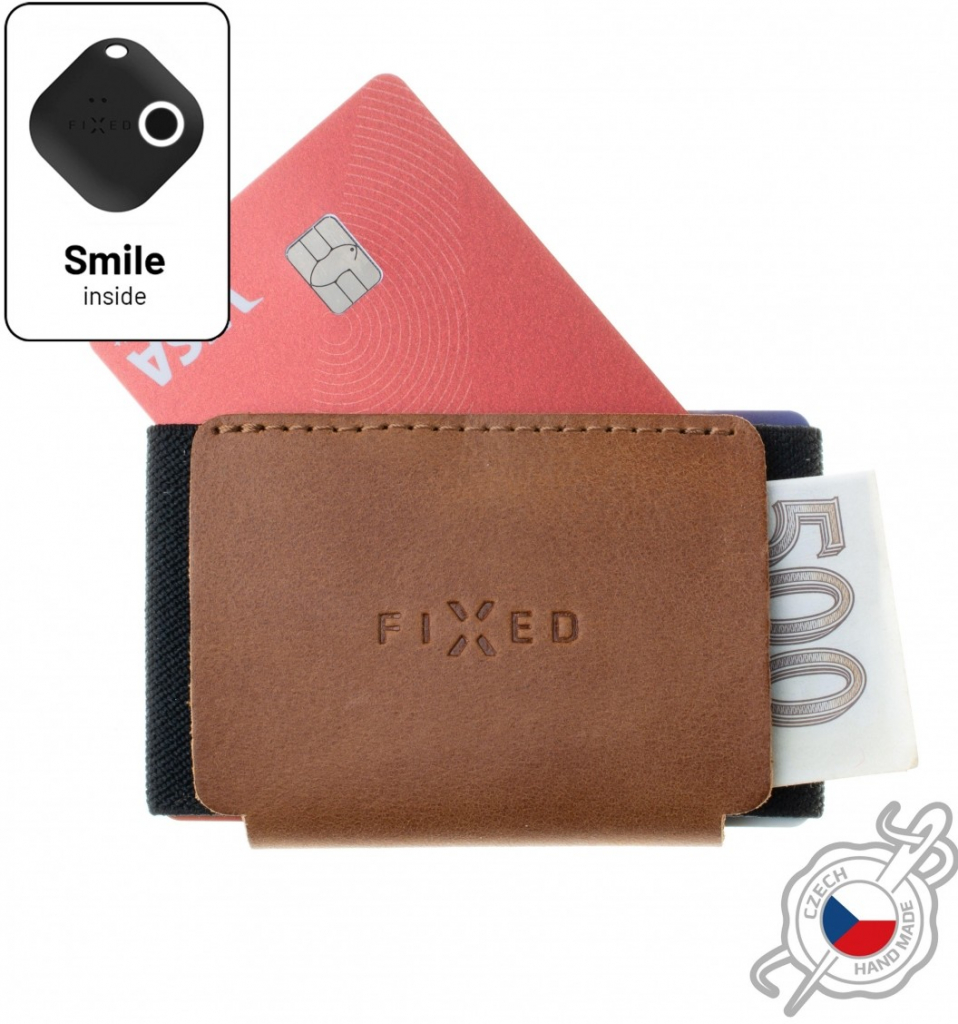 Fixed kožená peňaženka Smile Tiny se smart trackerem Smile PRO hnědá FIXSM STN2 BRW hnědá