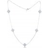 MINET JMAS7058SN50 - Strieborný náhrdelník štvorlístok s bielymi zirkónmi MINET JMAS7058SN50 - Strieborný náhrdelník štvorlístok s bielymi zirkónmi