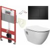 Tece Set modulu do sádrokartonu, EBS WC Urban, sedátka a tlačítka, černá matná 1 set Tece Set modulu do sádrokartonu, EBS WC Urban, sedátka a tlačítka, černá matná 1 set