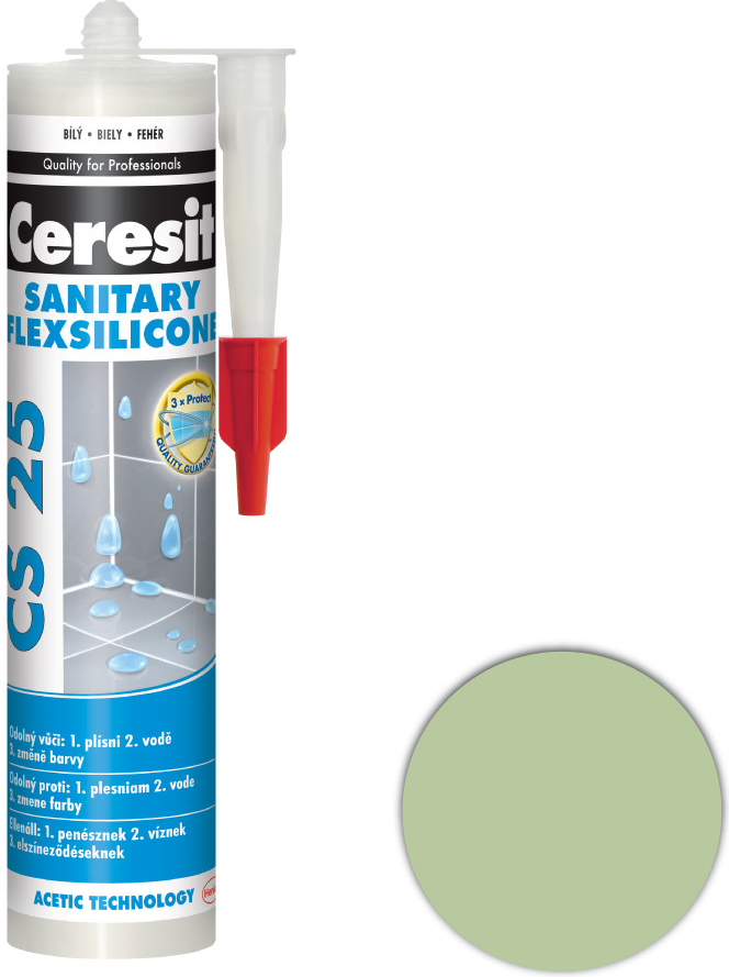 CERESIT CS 25 Sanitárny silikón 280g kiwi