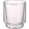 Hario - Dvoustěnná sklenice na matchu 370ml - růžová Hario - Dvoustěnná sklenice na matchu 370ml - růžová