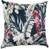 Clayre & Eef Čierna obliečka na vankúš s papagájom Ara - 45*45 cm - Clayre & Eef Clayre & Eef Čierna obliečka na vankúš s papagájom Ara - 45*45 cm - Clayre & Eef