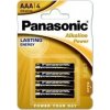 PANASONIC Alkalické baterie Alkaline Power LR03APB/4BP AAA 1,5V (Blistr 4ks) PANASONIC Alkalické baterie Alkaline Power LR03APB/4BP AAA 1,5V (Blistr 4ks)