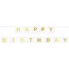 Girlanda PartyPal Všetko najlepšie k narodeninám, biela, 190 cm Girlanda PartyPal Všetko najlepšie k narodeninám, biela, 190 cm