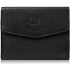 Dámska peňaženka z pravej kože Saffiano s RFID ochranou Paolo Peruzzi Čierna Dámska peňaženka z pravej kože Saffiano s RFID ochranou Paolo Peruzzi Čierna