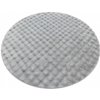 Najkoberce BUBBLE strieborný 21 štrukturálny 3D, kruh 120 cm kruh Najkoberce BUBBLE strieborný 21 štrukturálny 3D, kruh 120 cm kruh