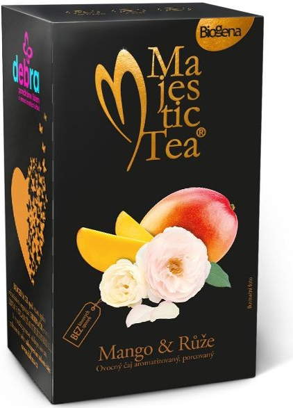 Biogena Majestic Mango & Ruža ovocný čaj aromatizovaný 20 x 2,5 g