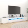 vidaXL TV skrinka s LED svetlami biela 260x35x40 cm vidaXL TV skrinka s LED svetlami biela 260x35x40 cm