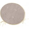 Bellatex Sedák BERTA kulatý hladký Kostička hnědá - průměr 40 cm Bellatex Sedák BERTA kulatý hladký Kostička hnědá - průměr 40 cm