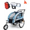 Funfit Príves vozík za bicykel pre deti s odpružením modrý 3062