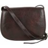 TALIANSKE Tmavo hnedá talianska kožená kabelka crossbody Vera Pelle TALIANSKE Tmavo hnedá talianska kožená kabelka crossbody Vera Pelle