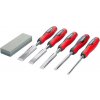dláto sada dlát 5ks plastová rukoväť s brúskom CrV FESTA dláto sada dlát 5ks plastová rukoväť s brúskom CrV FESTA