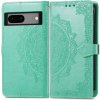 Peňaženkové puzdro Embossing Pattern Mandala Flower zelené – Google Pixel 7a 5G Peňaženkové puzdro Embossing Pattern Mandala Flower zelené – Google Pixel 7a 5G