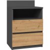 TOP E-SHOP Nočný stolík MALWA M1 Antracit + dub artisan TOP E-SHOP Nočný stolík MALWA M1 Antracit + dub artisan
