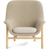 Normann Copenhagen Kreslo Drape Lounge Chair High Oak – béžové/dub Normann Copenhagen Kreslo Drape Lounge Chair High Oak – béžové/dub