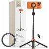 Tech-Protect L10S MagSafe Bluetooth Selfie Stick Tripod selfie tyč a stativ, černo-oranžová Tech-Protect L10S MagSafe Bluetooth Selfie Stick Tripod selfie tyč a stativ, černo-oranžová