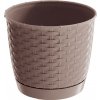 Kvetináč 16cm RATOLLA ROUND DRLO165-7529U mocca plastový PROSPERPLAST Kvetináč 16cm RATOLLA ROUND DRLO165-7529U mocca plastový PROSPERPLAST