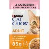 Purina Cat Chow Adult losos a zelená fazuľová taštička 85 g Purina Cat Chow Adult losos a zelená fazuľová taštička 85 g