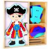 Převlékací pirát - provlékání (Dřevěná hračka) Převlékací pirát - provlékání (Dřevěná hračka)