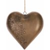 Kovové závesné srdce 20 x 20 x 4 cm, farba medená Kovové závesné srdce 20 x 20 x 4 cm, farba medená