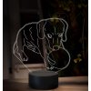 Beling 3D lampa, Pes s loptou, 16 farebná, OR36 Beling 3D lampa, Pes s loptou, 16 farebná, OR36