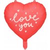 Fóliový balón srdce „love you“, 45cm Fóliový balón srdce „love you“, 45cm