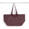 HAY Taška Grid Weekend Bag M Burgundy HAY Taška Grid Weekend Bag M Burgundy