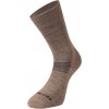 Ponožky z merino vlny ALPINE PRO ERATE hnedá XL Ponožky z merino vlny ALPINE PRO ERATE hnedá XL