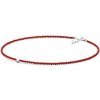 Silvego Strieborný náhrdelník Misty so srdiečkom a prírodným červeným koralom GRP24204NCR Silvego Strieborný náhrdelník Misty so srdiečkom a prírodným červeným koralom GRP24204NCR
