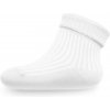 Dojčenské pruhované ponožky New Baby biele - 56 (0-3m)