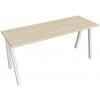Pracovný stôl UNI A, 160x75,5x60 cm, agát/biela Pracovný stôl UNI A, 160x75,5x60 cm, agát/biela