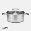 Nízky kastról FABINI & Pohlreich, ø 24 cm (4 l) - Nerezový beznitový kastról z päťvrstvovej nerezovej ocele s pokrievkou Nízky kastról FABINI & Pohlreich, ø 24 cm (4 l) - Nerezový beznitový kastról z päťvrstvovej nerezovej ocele s pokrievkou